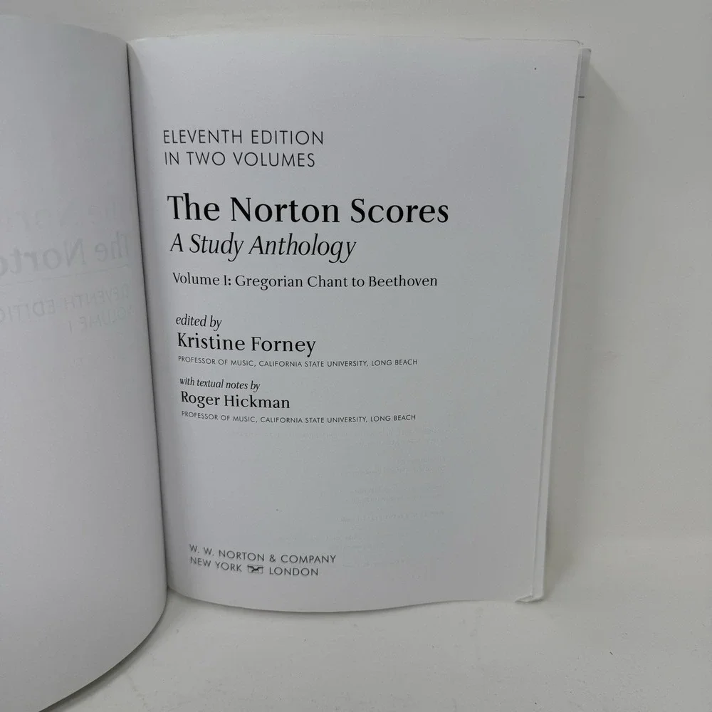 The Norton Scores: A Study Anthology (Eleventh Edition) (Vol. 1) - GOOD